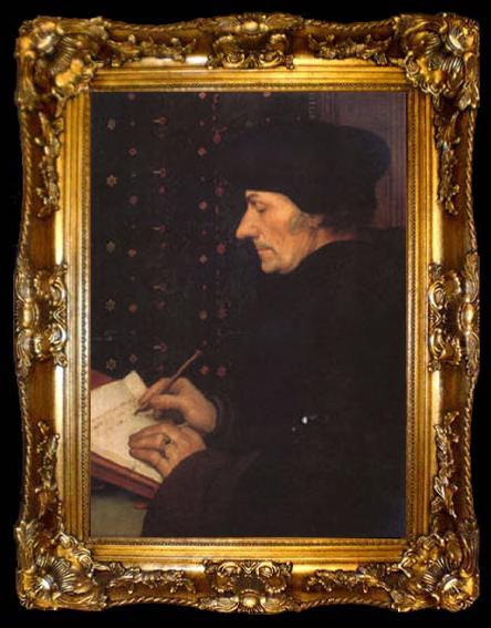 framed  Hans Holbein Erasmus (mk05), ta009-2